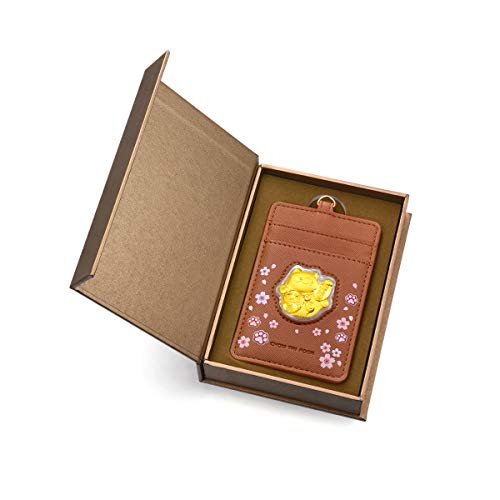 Chow Tai Fook 999 24K Gold Maneki-Neko Fortune Cat Gold Coin With Id Badge Holder & Lanyard #TOP3