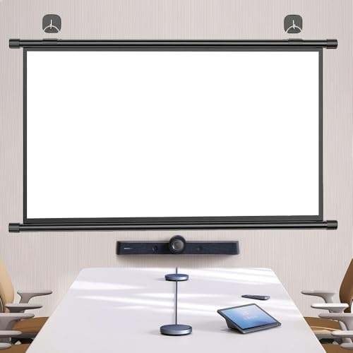 Pantalla de proyección manual 72 pulgadas 16:9 miniatura 1