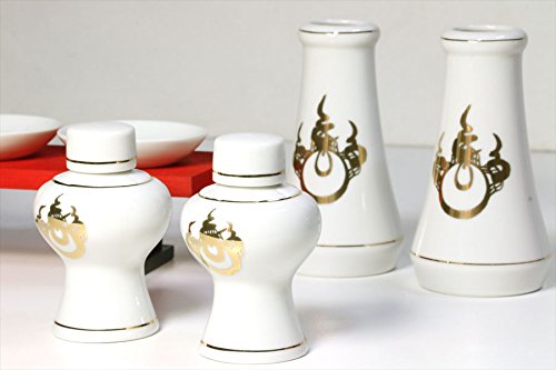 Amazon｜やまこう お稲荷さん 神棚 専用□稲荷神具 9点セット 上彫り