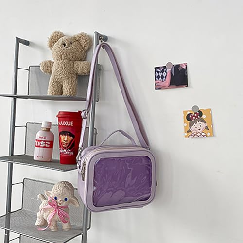 Ita JK Uniform Handbag, Kawaii Messenger Clear Shoulder Crossbody Purse, Kawaii Pin Display Bag With Insert For Anime4
