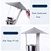 JUCCJUXIN Practical Tool Chimney Cowl Cap,Galvanized Rain Cap Stainless Steel Chimney Cowl Cap, Pipe Rain Cover Protector Cap Galvanized Tinplate Ending Roof Cowl Rain Hat Hood,d10cm/3.94in