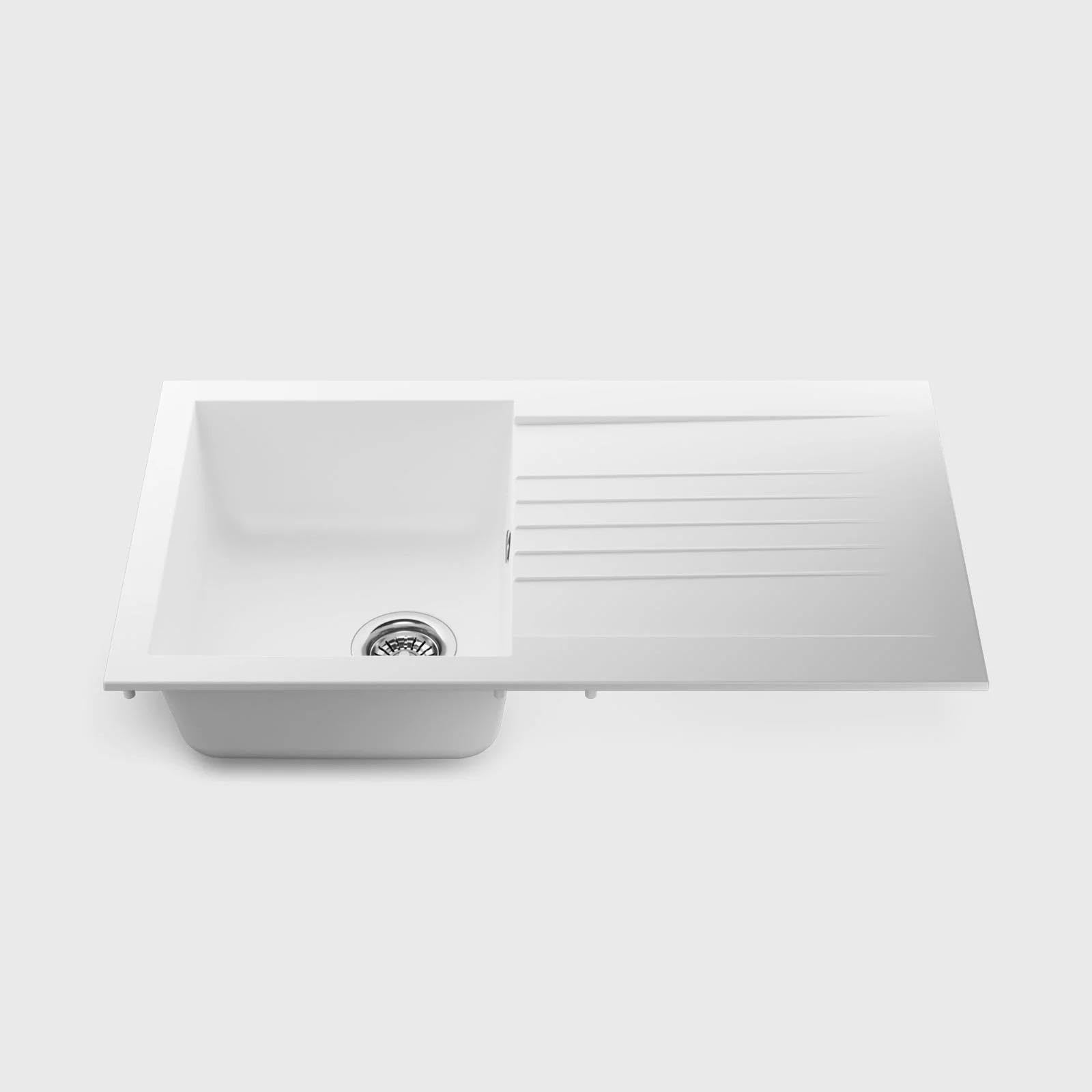 LD860WH Fregadero Blanco 1 Seno con Escurridor Composite BIO