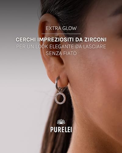 Orecchini A Cerchio Occhio PURELEI® - Gioielli Ispirati Alle Hawaii In Acciaio Inox - Regalo Donna