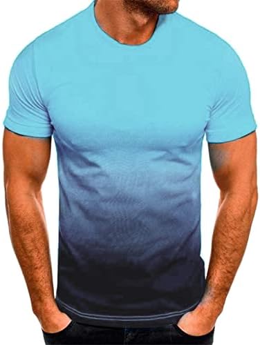 F_Gotal Mens Shirt t-shirts,funny t shirts for men,funny tshirts,Mens Shirts, Men's 3D Pattern Printed Short Sleeve T-Shirts Fashion Colorful Round Neck Casual Tees Blouse Tops, Z-multicolor-53-blue