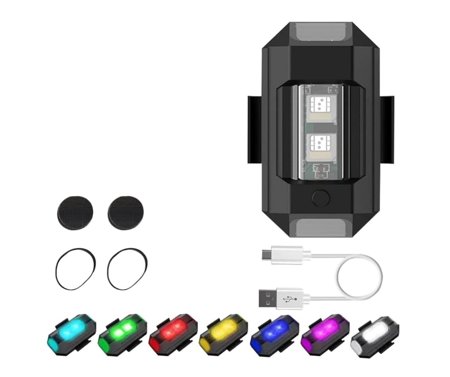 Rechargeable LED Bike Light, 7 Color Modes, USB Charging, 900mAh Battery, High Brightness Safety Cycling Tail Light with Quick-Release Mount-image-13