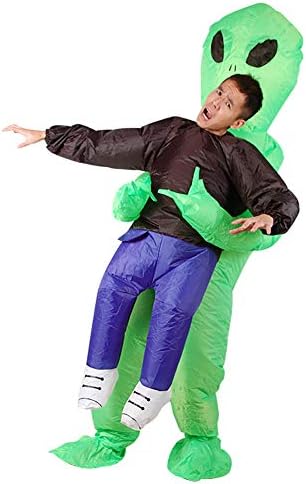 Amazon Co Jp 空気充填 宇宙人 膨張式 膨らむ コスプレ 衣装 全身 コスチューム ハロウィン パーティー かわいい ファッション プレゼント 着ぐるみ フリーサイズ 大人用 ホビー