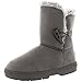 Womens One Toggle Classic Short Fur Lined Waterproof Winter Rain Snow Boots
