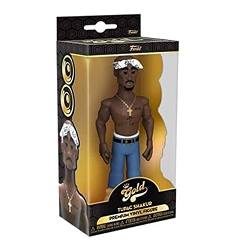 Funko Vinyl Gold 5': Tupac - Figura de Acción de Vinilo Coleccionable - Idea de Regalo de Cumpleaños- Mercancia Oficial - Juguete Ideal para Music Fans - para Su Colección y Exhibir