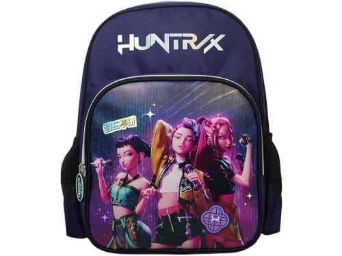 KPop Demon Hunters Huntrix - Mochila escolar oficial de Netflix para niños, color morado, 38 cm