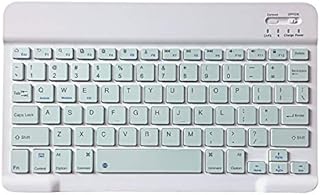 Ultra-Slim Bluetooth Keyboard Portable Rechargeable Wireless Keyboard Compact for Android Windows Tablet Cell Phone iOS iPhone iPad, iPad Pro, iPad Air, iPad Mini, MacBook Pro Air (Big Size Green)
