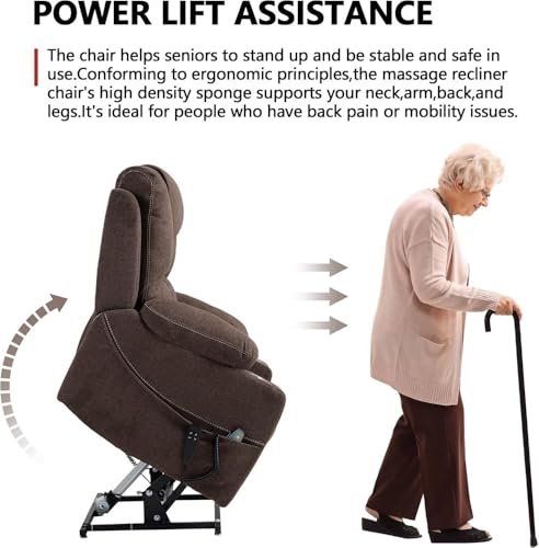 Sillón reclinable grande con masaje y calefacción miniatura 3