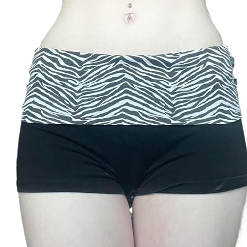 Best Rose Lounge Fold Over Shorts Zebra Striped Cheetah...
