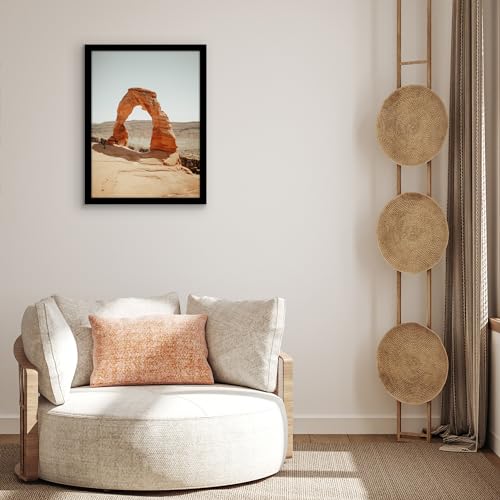 Americanflat 17x23 Picture Frame with Polished Plexiglass - Black Picture Frame - Wide Photo Frames Made of Engineered Wood for Vertical or Horizontal Wall Display - Epic Collection - Black