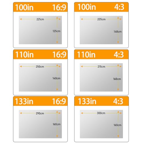 Pantalla de proyector plegable 133 pulgadas 16:9 miniatura 3