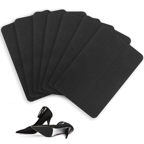 7 Pcs Suelas para Zapatillas, Suela Antideslizante, Almohadillas de Goma, Agarres Antideslizantes para Protector de Suela Zapato, Suelas para Zapatos de Goma, Protectores Plantilla Antideslizante