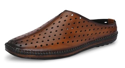 Image of Server Loafers for Men | Mules Clogs Open Back Loafers | Party Ethnic Wear Shoes | Men's Casual Shoes | Comfortable Fashion Shoe with TPR Sole