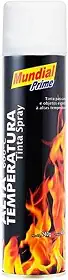 Tinta Spray 400ML Branco Fosco Alta Temperatura Mundial Prime
