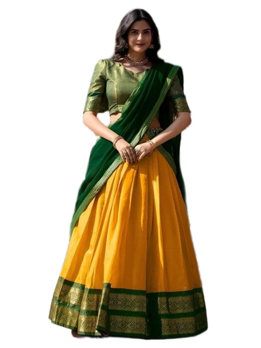 Golden Era Lehenga Art Silk South Indian_kaju Yellow 11_06_0413-picture-33