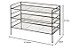 Amazon Basics 3-Lagiges Schuhregal Für 9 Paare, Braun, 68 D x 32 W x 47.5 H cm
