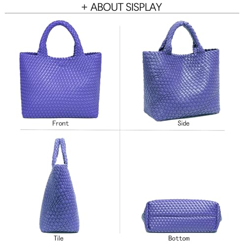 Image of JINMANXUE Fashion Woven Bag Shopper Bag Travel Handbags and Purses Women Tote Bag Large Capacity Shoulder Bags