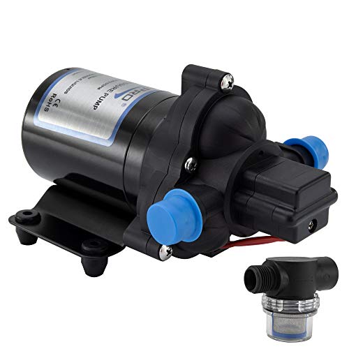 RecPro RV Water Pump 3.0 GPM 12V Water Pump SelfPrime Camper