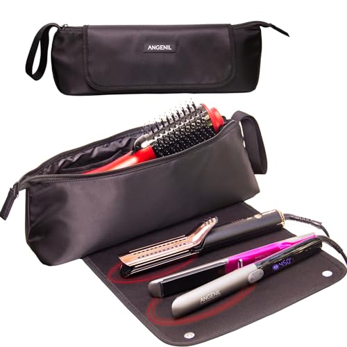 ANGENIL Large Flat Iron Mat Hair Tools Travel Bag 2