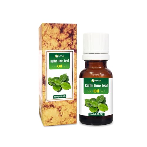 Kaffir Lime Leaf Oil (Citrus Hystrix) 100% Pure & Natural - Undiluted Uncut Essential Oil - Perfect for Aromatherapy - Therapeutic Grade - 15 ML