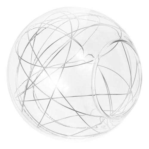 Pantalla de cristal desmontable para lámpara de araña plata