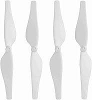 Vista 6 de Juego de 4 pares de cuchillas de hélice, juego de repuesto de hélice de dron ligero de fibra de carbono para DJI Tello (blanco)