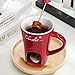 Chocolate Fondue Mugs Contain Fondue Bliss Cup & Forks, Chocolate Melting Cup, Mini Chocolate Fondue Set Without Tealights, Fondue Cups With Forks For Date Night Birthday Wedding Gifts (White)