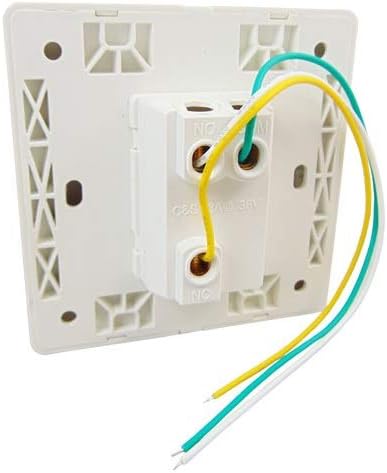 Visionis 8 Pack FPC-7452 VIS-7030 White Wide Push To Exit Button Indoor Only For Access Control NC, COM And NO Outputs