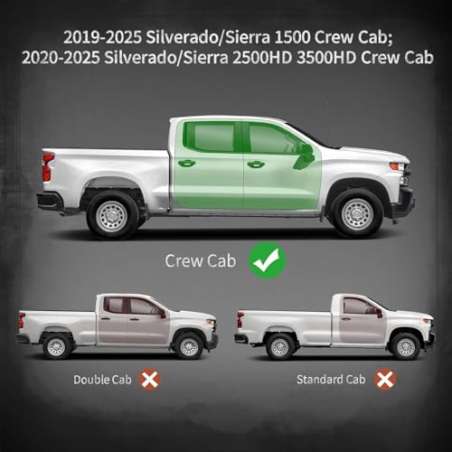 Estribos para Chevy Silverado y GMC Sierra 2019-2025 miniatura 3