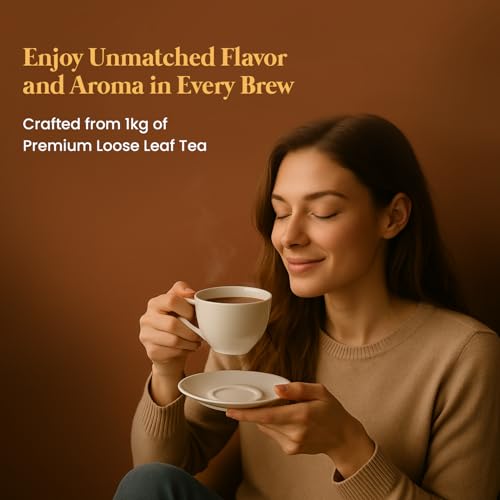 Image of World of Chai Strong Assam Tea 1kg - Rich, Bold Flavor | Rich in Antioxidants, Natural Loose Leaf, Chai Patti, Perfect for Morning Boost