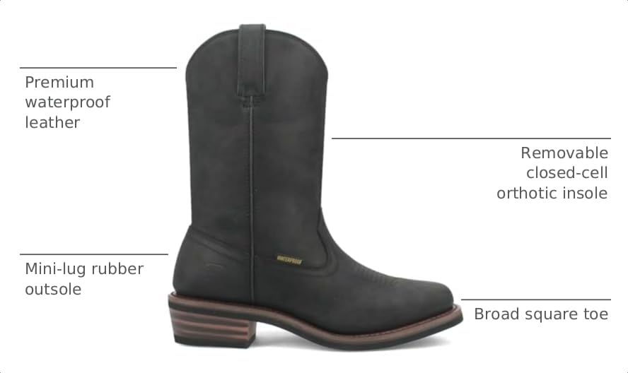 Image of Dan Post Men's Las Cruces Waterproof Leather Boots