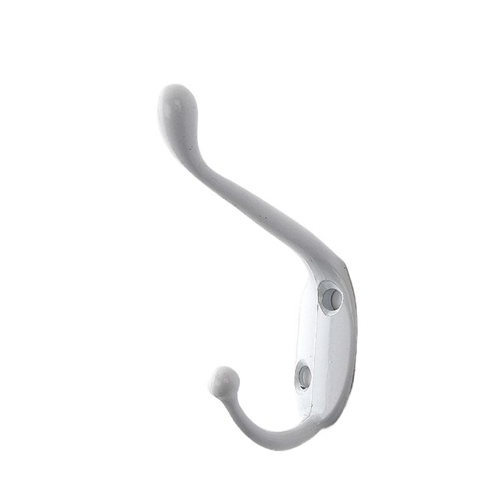 Zguouzantye 216 White 2 Zinc Alloy Wall Hooks For Coat Hat Hangers