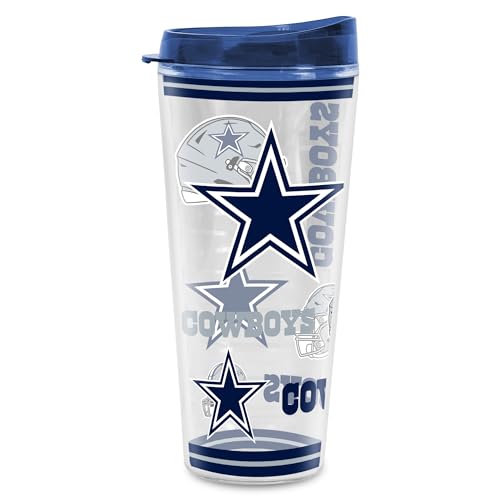 Image of Rico Industries NFL Football Dallas Cowboys Double Wall 20oz Tritan Tumbler