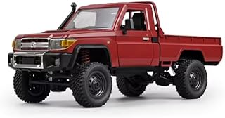 RMT MODELS Toyota Land Cruiser Remote Controlled RC Car 1:12 4WD Crawler Pickup Control 2.4 GHz 100 m LED Light Li-Ion 7.4 V 500 mAh 30 min RTR Complete Set Offroad (Red)