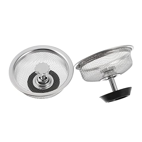 2pcs Filtro Colador de Acero para Fregadero Cocina
