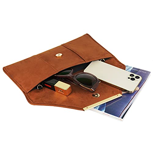 Image of JNB Faux Microsuede Envelope Clutch