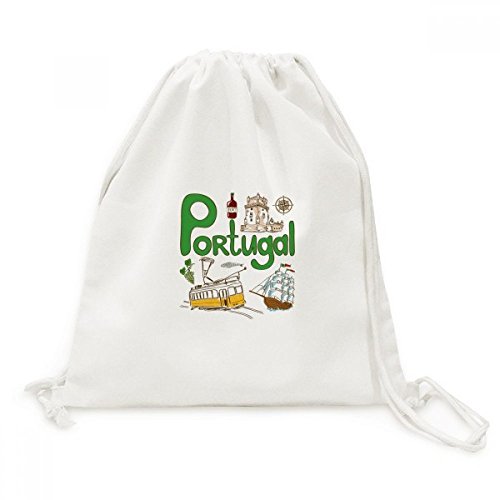 Sac à dos cordon Portugal toile de qualité supérieure style national et voyage chic