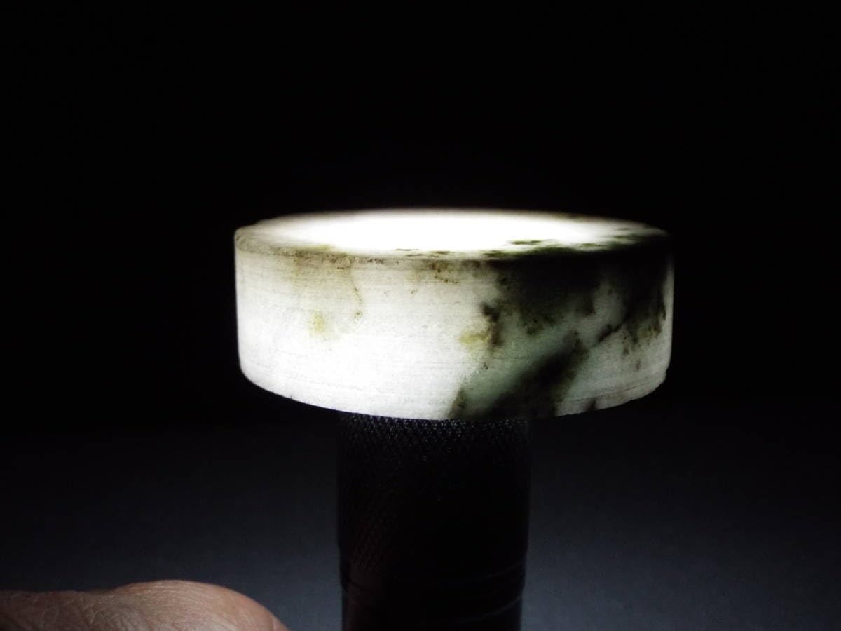 Amazon.co.jp: ヒスイ翡翠円丸ミャンマー文鎮ペーパーウェイトイ直径