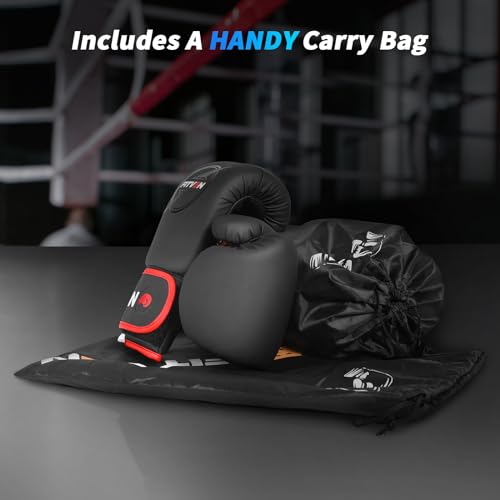 Image of FITVEN Boxing Gloves for Men & Women Punching Bag Gloves Kickboxing Gloves Boxing Training Gloves for Boxing, Sparring, Muay Thai, MMA 12 14 16 oz