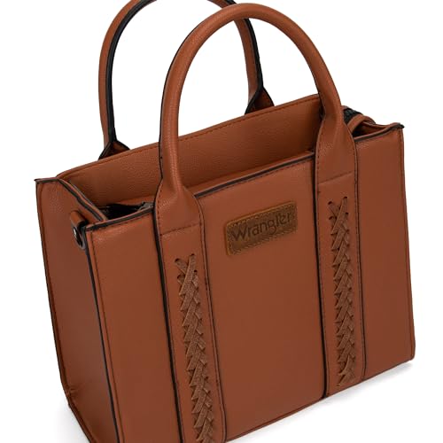 Wrangler Purses for Women Tote Bag Satchel Shoulder Top Handle Handbags Leather Medium Designer Cute Bags for Gift Travel Work Ladies WG70-8120DBR — view 6