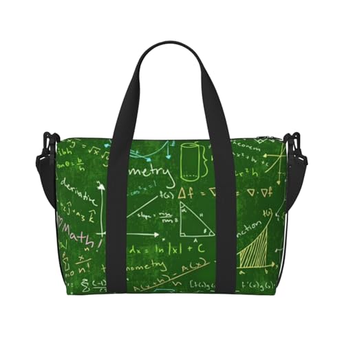 Sac à main imperméable et léger avec motif mathématique tendance