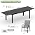 PIZZELLO 11 Pieces Outdoor Dining Set, 106" Aluminum Extendable Patio Dining Table w/ 10Pcs Stackable Textilene Chairs, All Weather Outdoor Table and Chairs Sets for Backyard, Garden and Deck
