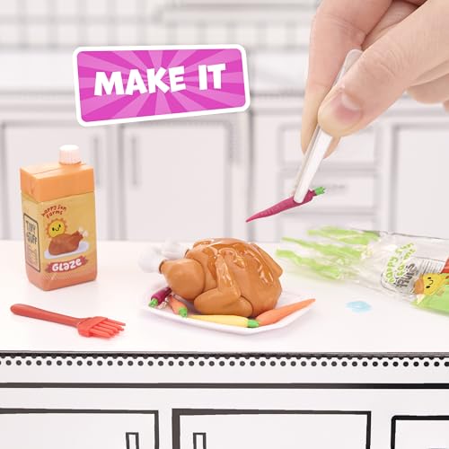 MGA's Miniverse Make It Mini Mega Buffet, Mini Collectibles, DIY, Resin Play, Replica Foods, NOT Edible, Collectors, 8+