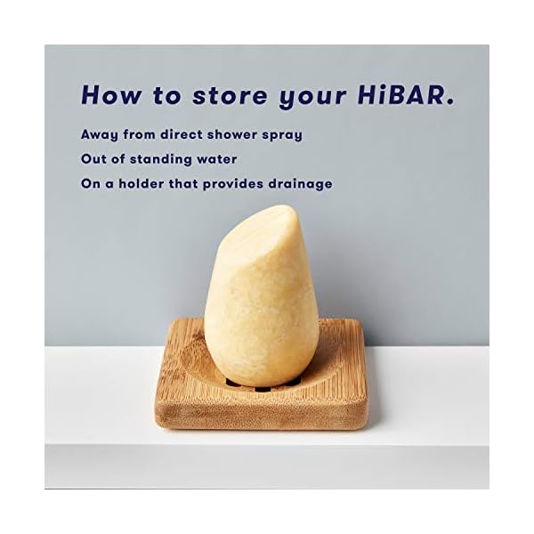 HiBAR-conditioner-bar-with-zero-waste-packaging-and-shipping-MOISTURIZE-for-dry-or-damaged-hair-Eco-friendly-all-natural-and-plastic-free HIBAR Conditioner Bar, All Natural Hair Care, Plastic Free, Made with Eco Friendly Ingredients, Travel Size, Color Safe, Solid Sustainable Bars, Zero Waste (Moisturize)