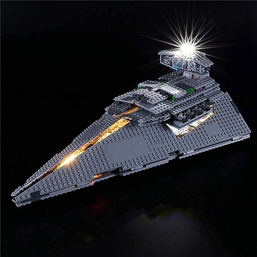 Zestaw oświetleniowy USB do Lego 75055 Star ImperialDestroyer zestaw budowlany (nie zawiera modelu LEGO)