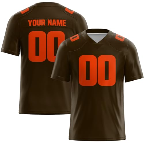 Custom Football Jersey Personalized Rugby Uniforms Printed Stitched Number Team Name Logo for Kids Men Women