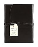 Cavallini Roma Lussa Journals Black 5 x 7, 416 Softbound Leather